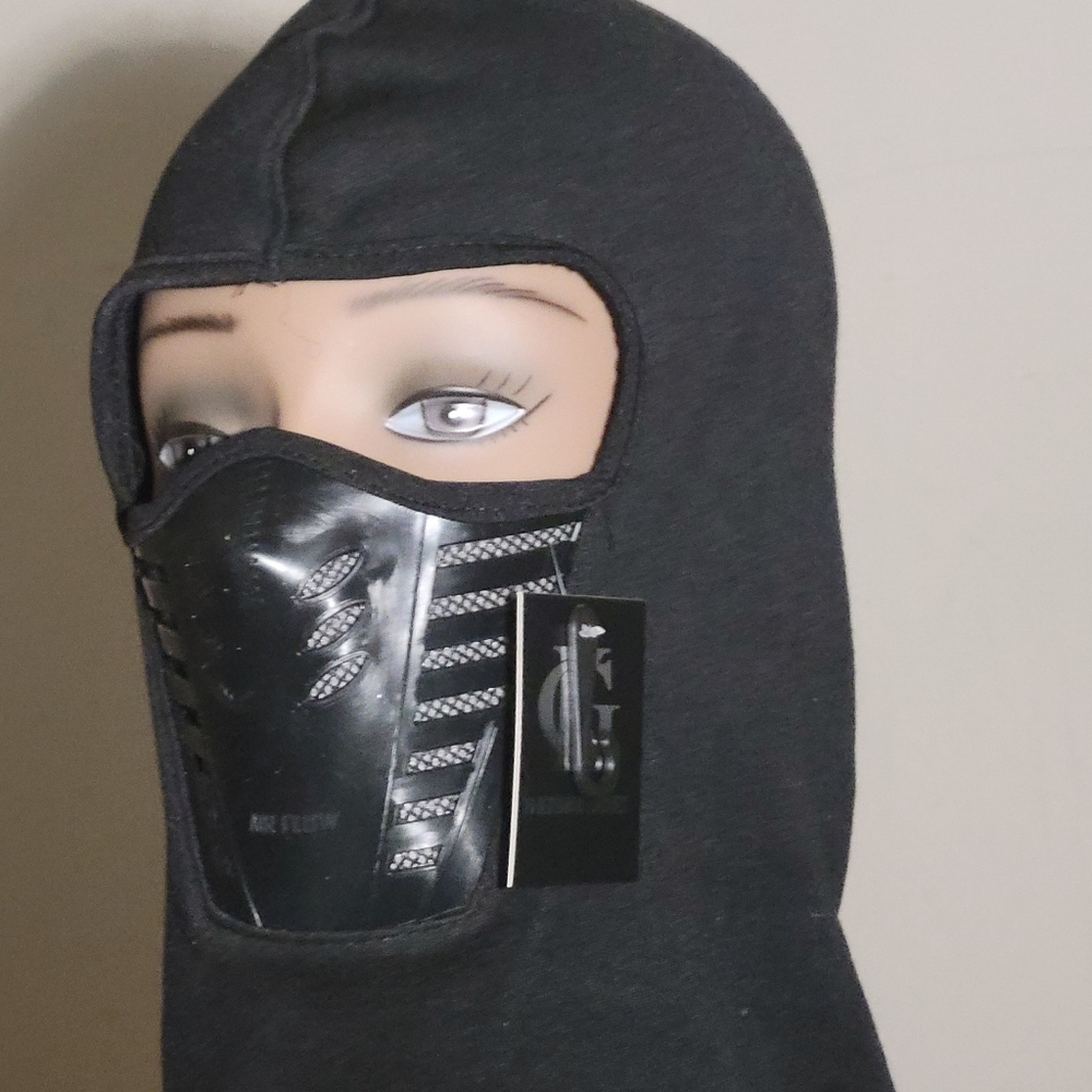 Thermal Fur Lined  Face Mask Black One size fits Most lined fur$15